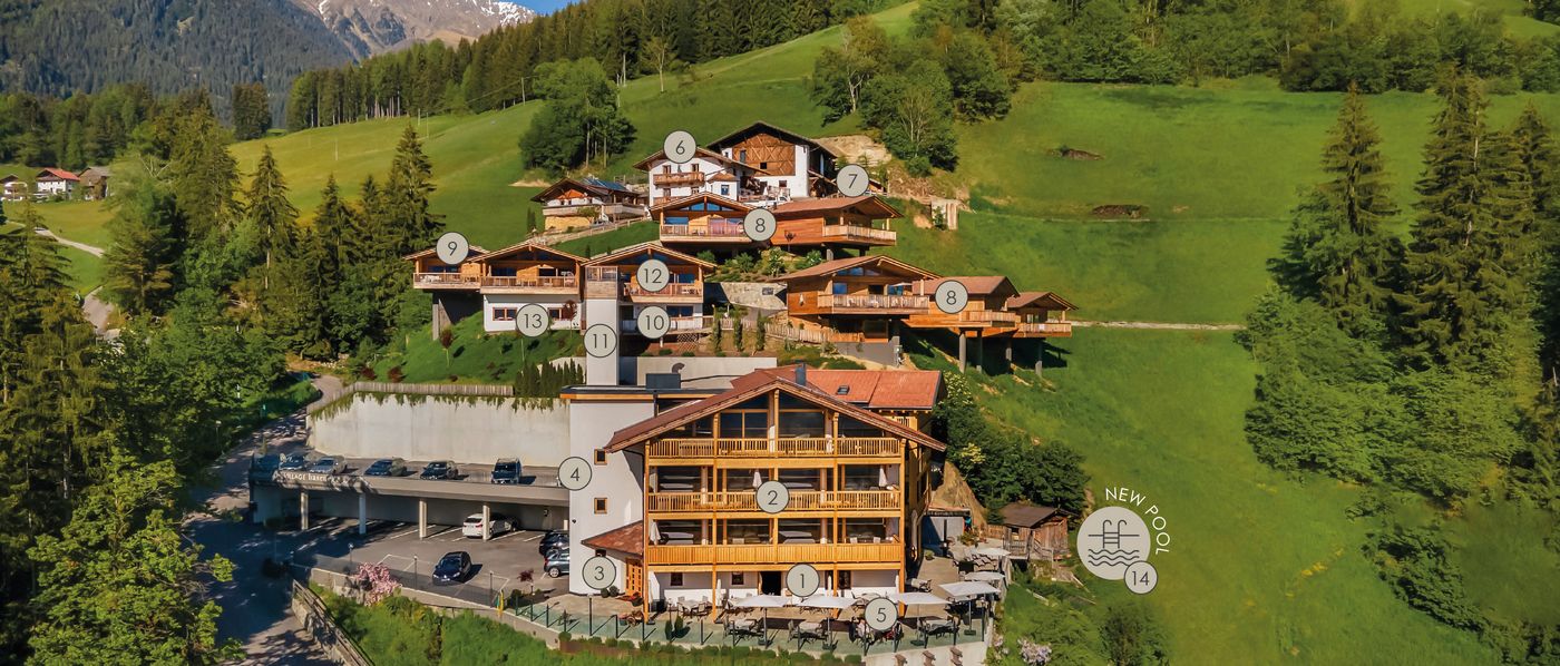 Das Mountain Chalet Dorf Hasenegg: Appartments & Luxus Ferienwohnungen in Schenna, Südtirol Das Mountain Chalet Dorf Hasenegg: Appartments & Luxus Ferienwohnungen in Schenna, Südtirol